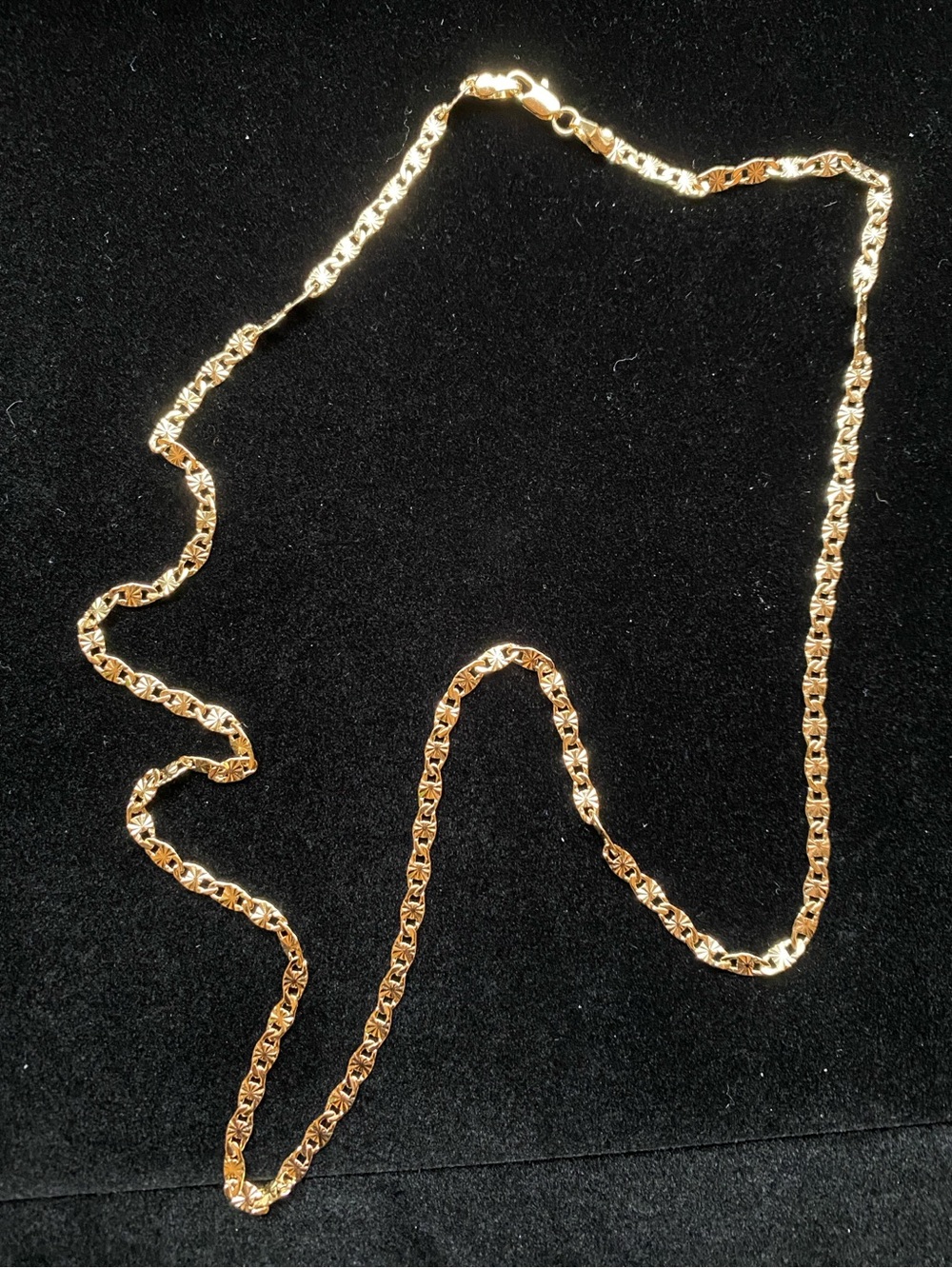 Diamond Cut Valentino Style 22in Chain